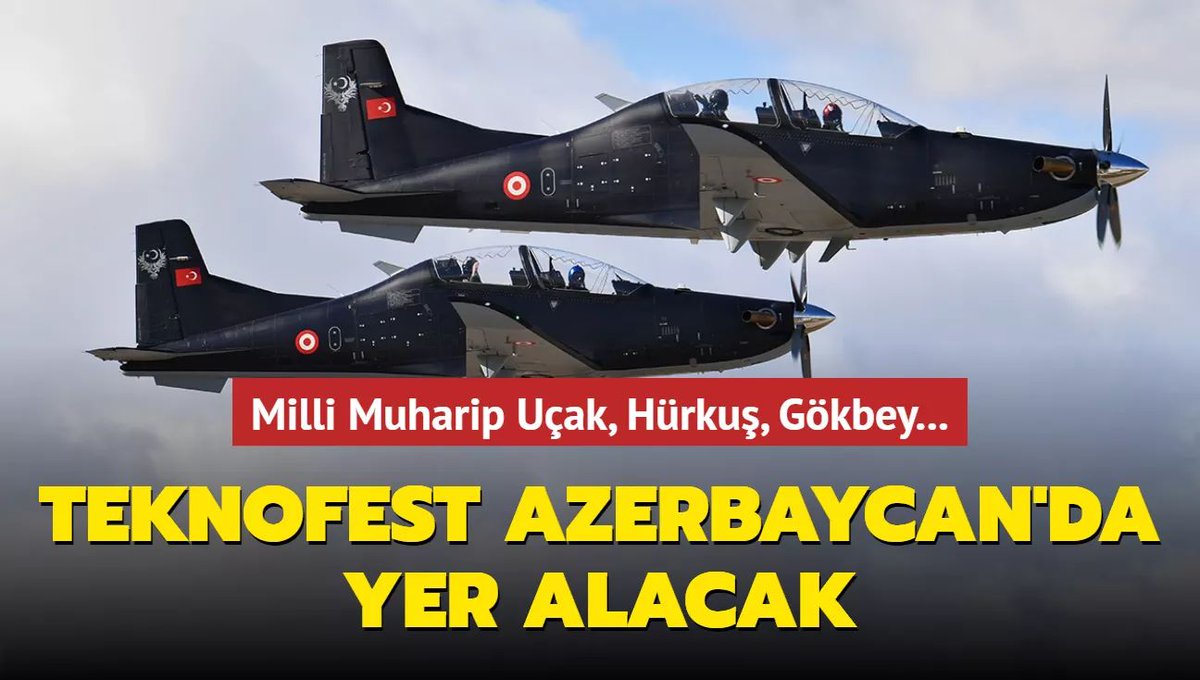 dirilis4153's tweet photo. Türk Havacılık ve Uzay Sanayii işbirliğiyle 26-29 Mayıs tarihleri arasında ilk kez Azerbaycan'ın başkenti Bakü'de gerçekleştirilecek TEKNOFEST Havacılık, Uzay ve Teknoloji Festivali'nde Milli Muharip Uçak'ın sanal gerçeklik simülatörü, Hürkuş ve Gökbey'de yer alacak. https://t.co/dESzmAmgDz