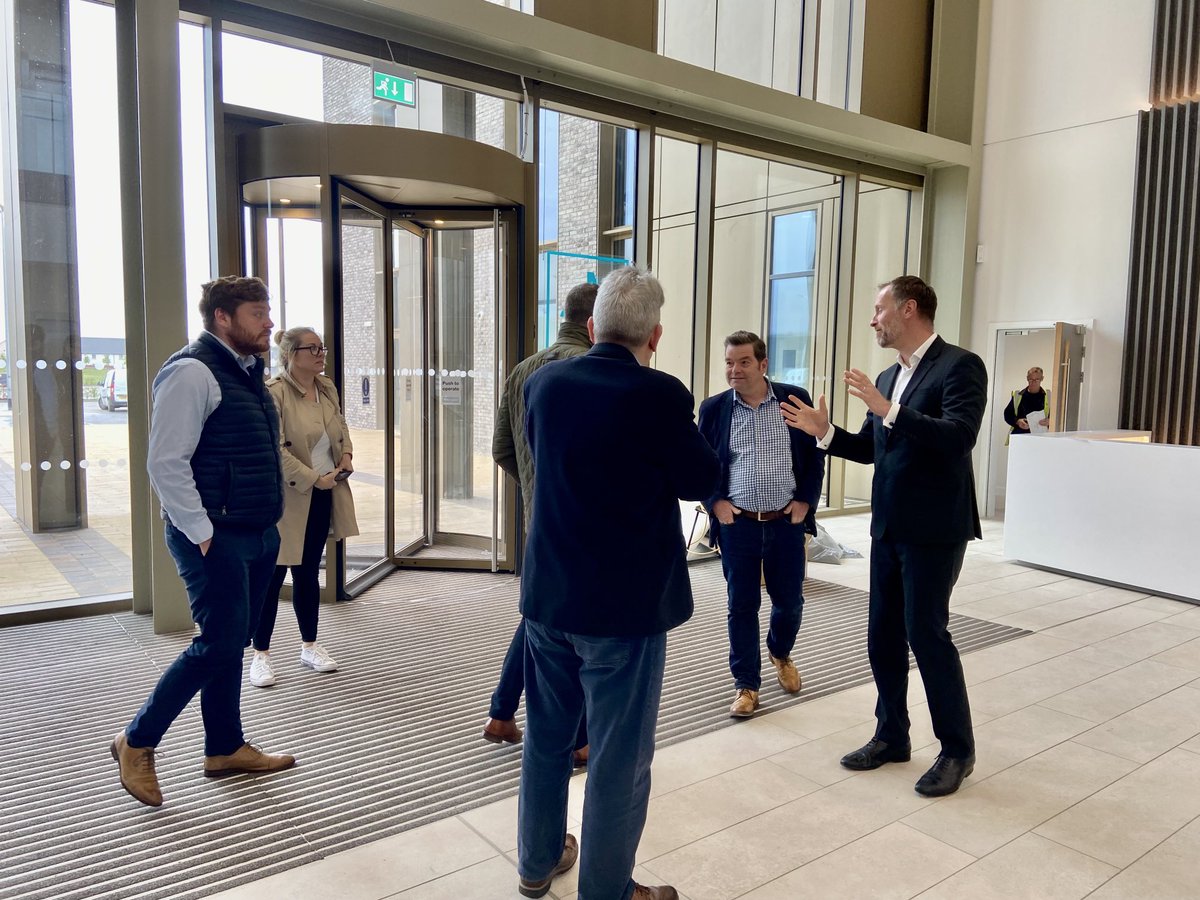 KildeanBP's tweet photo. Today we hosted a property agents tour of Scotland”s newest building, developed for ⁦⁦@mandgplc⁩ in #Stirling #sustainability #ESG #allelectric ⁩ ⁦⁦@JLLScotland⁩ ⁦@InvestStirling⁩ ⁦@scottishcities⁩ ⁦@cmwproperty⁩ ⁦⁦@bandkbuild⁩ https://t.co/r9AOnmaqzp