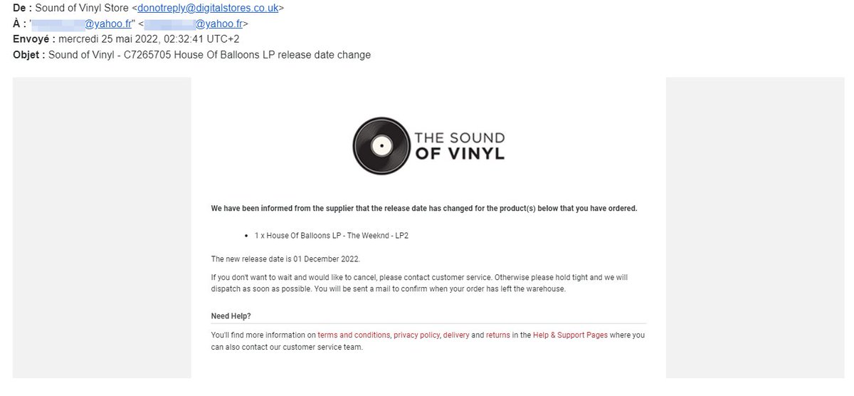 morinemorin's tweet photo. If you want to buy a LP from @TheSoundofVinyl , be ready to expect 1 year ! But no worries, they keep your money since day one. Worst seller ever !! #vinyl #liars #shame #TheWeeknd https://t.co/yNNXve25Zr