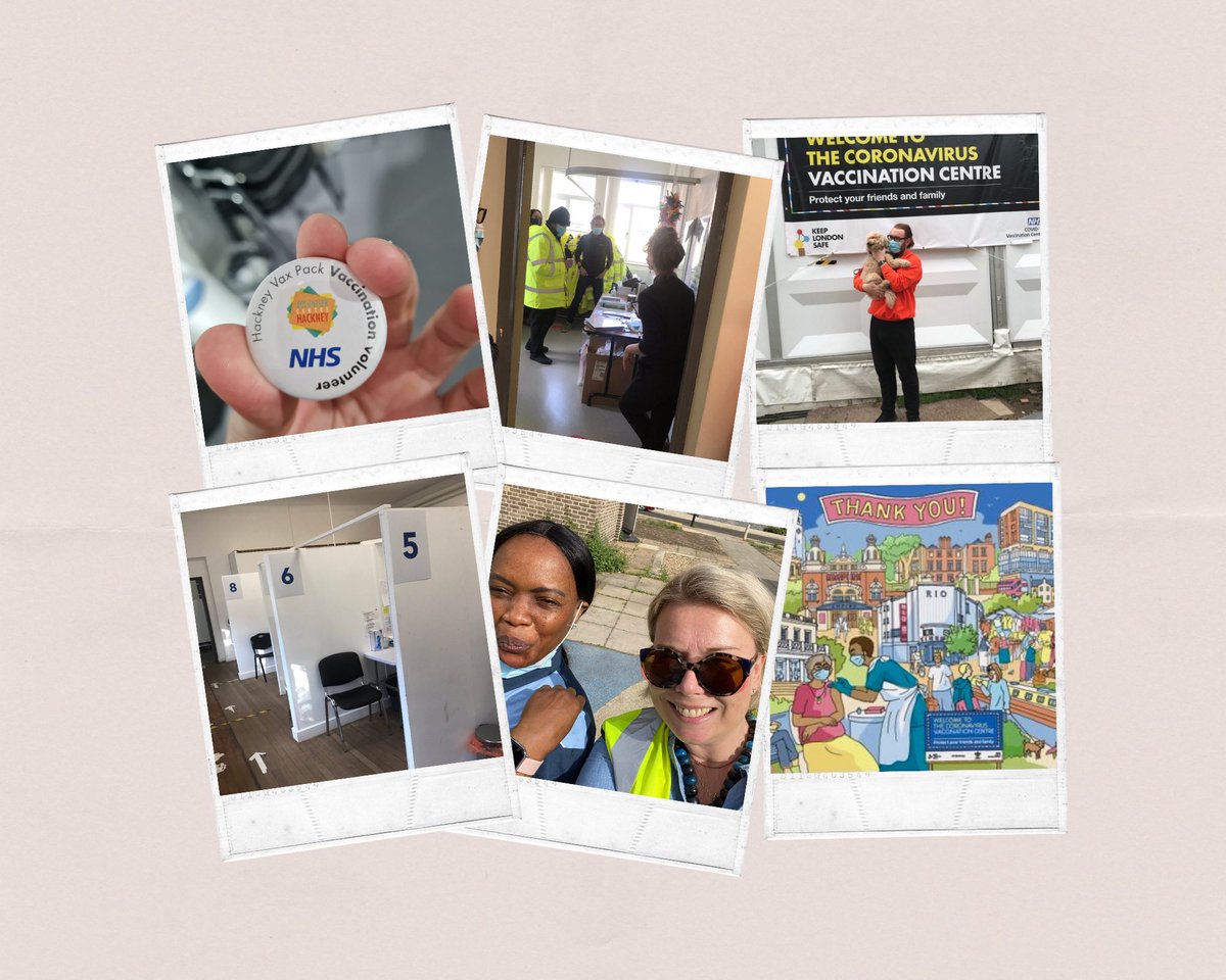 kristinestave's tweet image. 17 months later, this is my last #covid vaccination shift with #hackneyvaxpack. Lots of happy memories, including of four legged visitors!