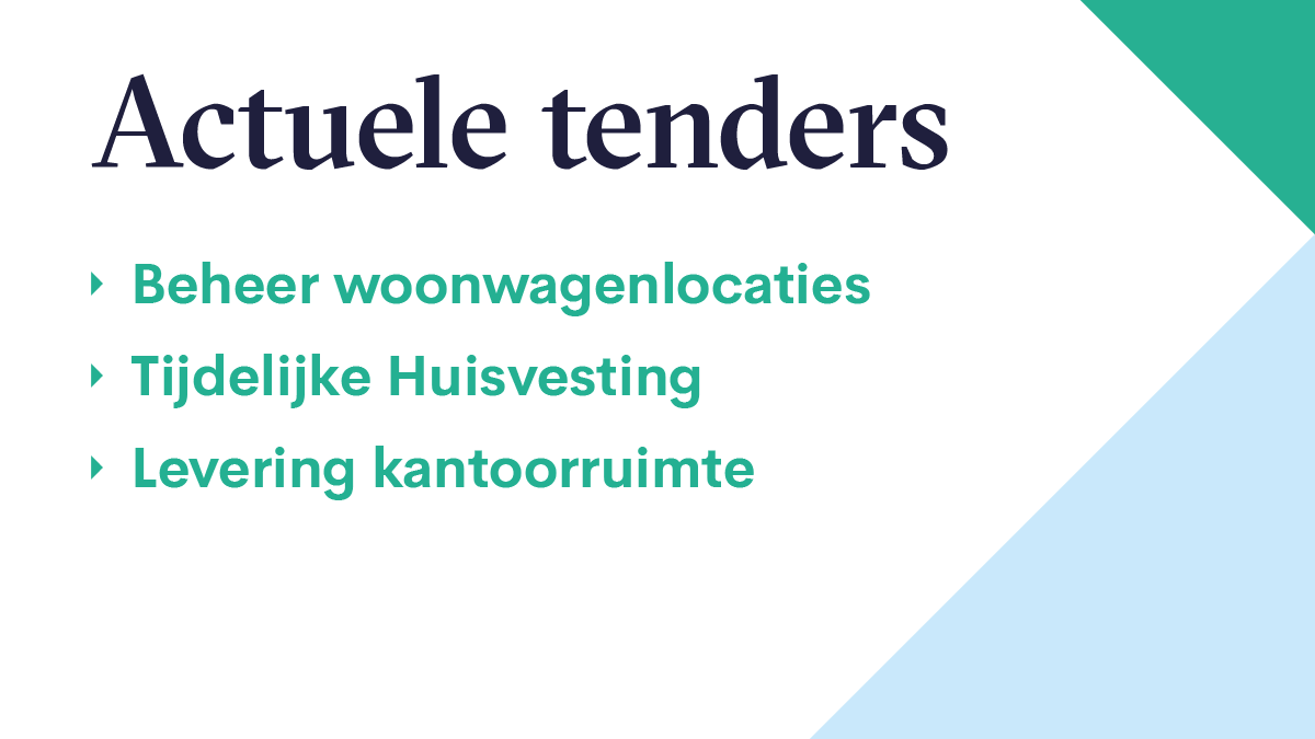 Deze week in het #tenderalert: hulp gezocht bij #huisvesting. Helpt u deze aanbestedende diensten aan een oplossing?
aanbestedingen.corusadvies.nl/actuele-tenders
#tenders #aanbestedingen