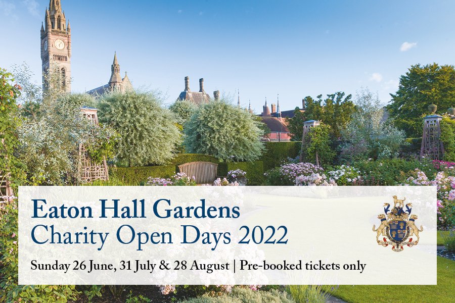 Come and meet the Cheshire Young Carers team at the Eaton Hall Charity Garden Open Day, Sunday 26th June 2022. Open Days are hosted on Grosvenor’s Eaton Estate in Cheshire. Click this link to book your ticket. PRE BOOK ONLY bit.ly/3Jbvj4A 
<a href="/Grosvenor/">Grosvenor</a>