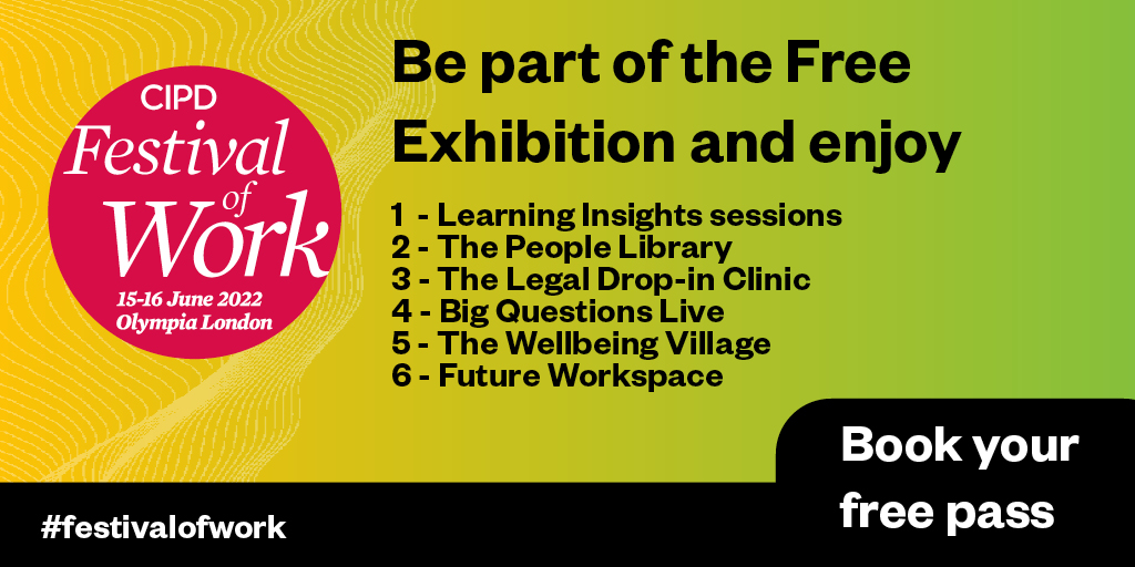 Believe it or not, this is what you'll get at the <a href="/CIPD/">CIPD</a> #FestivalofWork Exhibition in London on 15-16 June.

And yes, it's all free! You just need to register here: bit.ly/3FUlUhN