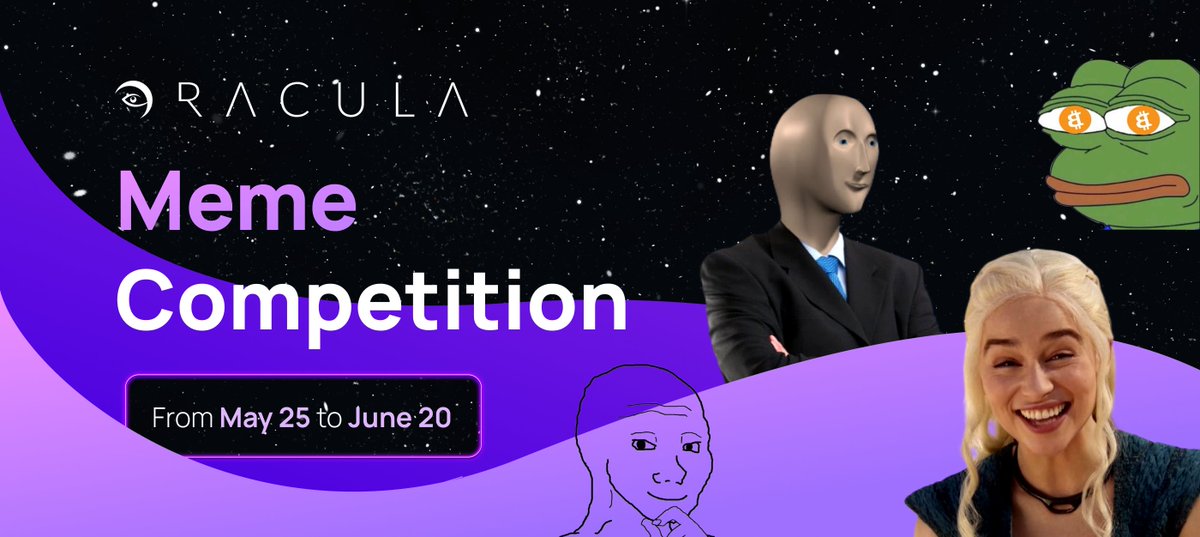 oracula_io's tweet image. ✨#ORACULA MEMЕ COMPETITION✨

🌈 @oracula_io is excited to announce a great chance for our valued community to get involved into a new competition! 

‼️ Terms &amp;amp; conditions you can find here: oracula.medium.com/oracula-meme-c…

💥We are looking forward to all your great pieces of art!