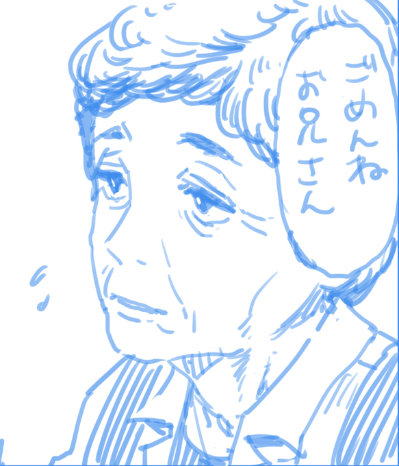 加齢した人物かくとき急に鼻のあな入りがち。。 