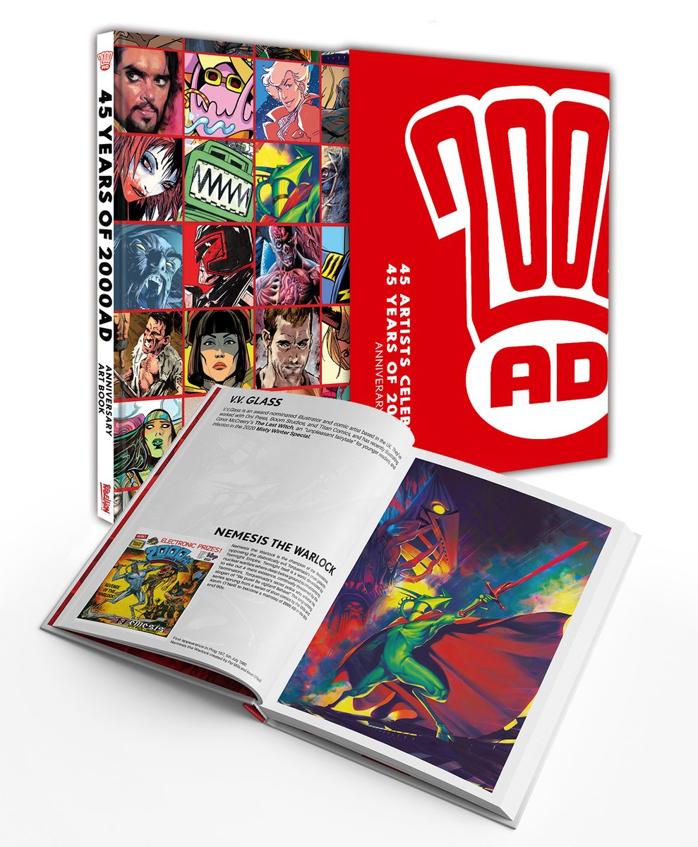 45 Years, 45 artists: the brand new 2000 AD art book is out now! To celebrate 45 years of the Galaxy's Greatest Comic, some of the biggest artists from comics and beyond give their own takes on 2000 AD's legendary characters! Order now >> bit.ly/3GfPBdo