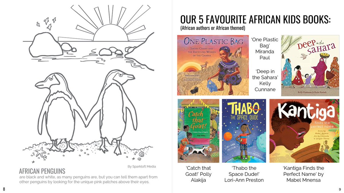 DannisLibrary's tweet photo. It's got some history, some geography, some colouring-in pages and even a jollof rice recipe! Get a back to back version on our Facebook page (2/2) #AfricaDay #AfricaDay2022 #seeafricadifferently https://t.co/iSgytMOwG8
