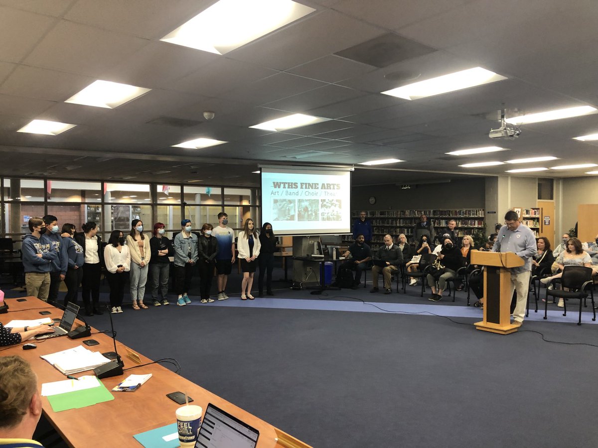 Well-deserved recognition of many of our Fine Arts and Skills USA award winners at our Board of Education meeting on Tuesday evening.