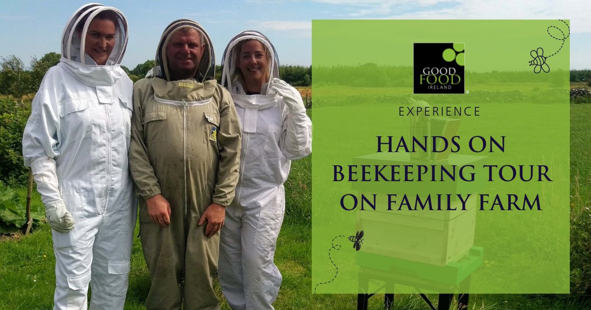 GoodFoodIreland's tweet photo. Hands on Beekeeping Tour on Family Farm! 🐝🍯
Our new experience will give you a feel for what it is like to be a beekeeper.
Discover the world of beekeeping
👉 https://t.co/9b2B2Mh2d3
#goodfoodireland #goodfoodirelandexperience #irishbeekeeping #irishexperience #beekeeping https://t.co/hOhcJNwwAP