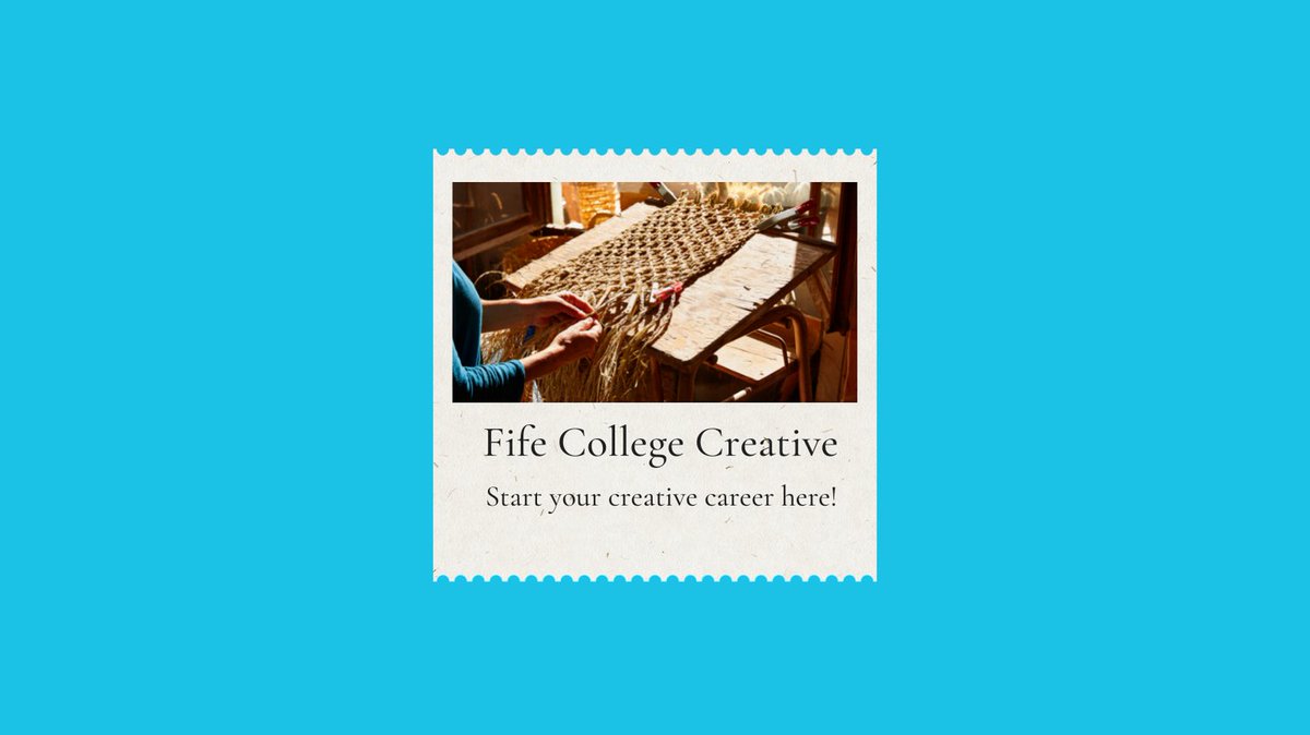 fifecreative1's tweet photo. Applications are now open for all Fife College creative subjects for 2022/23!

https://t.co/FXclAH0ken

#fifecollegecreative #nowrongpath https://t.co/8ICEPm5ywg