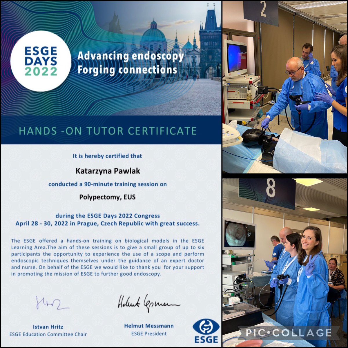 KM_Pawlak's tweet image. Absolute honor to share tips &amp;amp; tricks for #EUS #polypectomy during #ESGEdays2022 !

Enjoyed a lot! Huge kudos to fantastic team of assistants! 🙏🏽 @ESGE_news