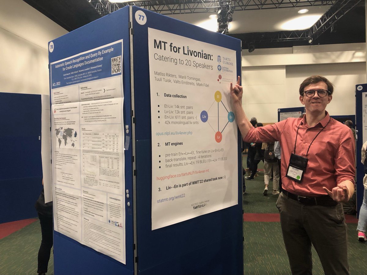 aclmeeting's tweet photo. Let's keep the excitement of and for linguistic diversity going!  Come to the poster session right now to check out a slew of posters on the special theme.  #acl2022nlp #linguisticdiversity #specialtheme #NLProc #ACL2022 https://t.co/sLmqdnQGxD