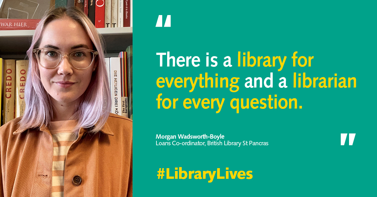 britishlibrary's tweet photo. If you can’t borrow any of our books, what does our Loans Co-ordinator do? Find out in this month’s #LibraryLives: https://t.co/ngV0dCkkey https://t.co/OyNnlYdI41
