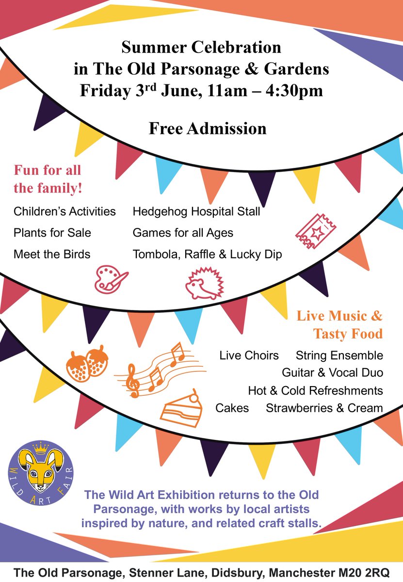 Summer Celebration at The Old Parsonage & Gardens on Friday 3rd June 11am - 4.30pm @Parsonagetrust