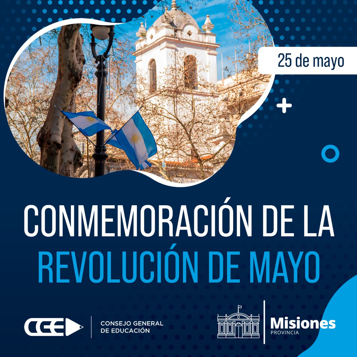 🇦🇷 25 de mayo: Hoy celebramos el Día de la Patria en conmemoración a la Revolución de Mayo de 1810, cuando se estableció la Primera Junta de Gobierno que marcaría el camino hacia la independencia del país 🇦🇷

#Misiones #25DeMayo