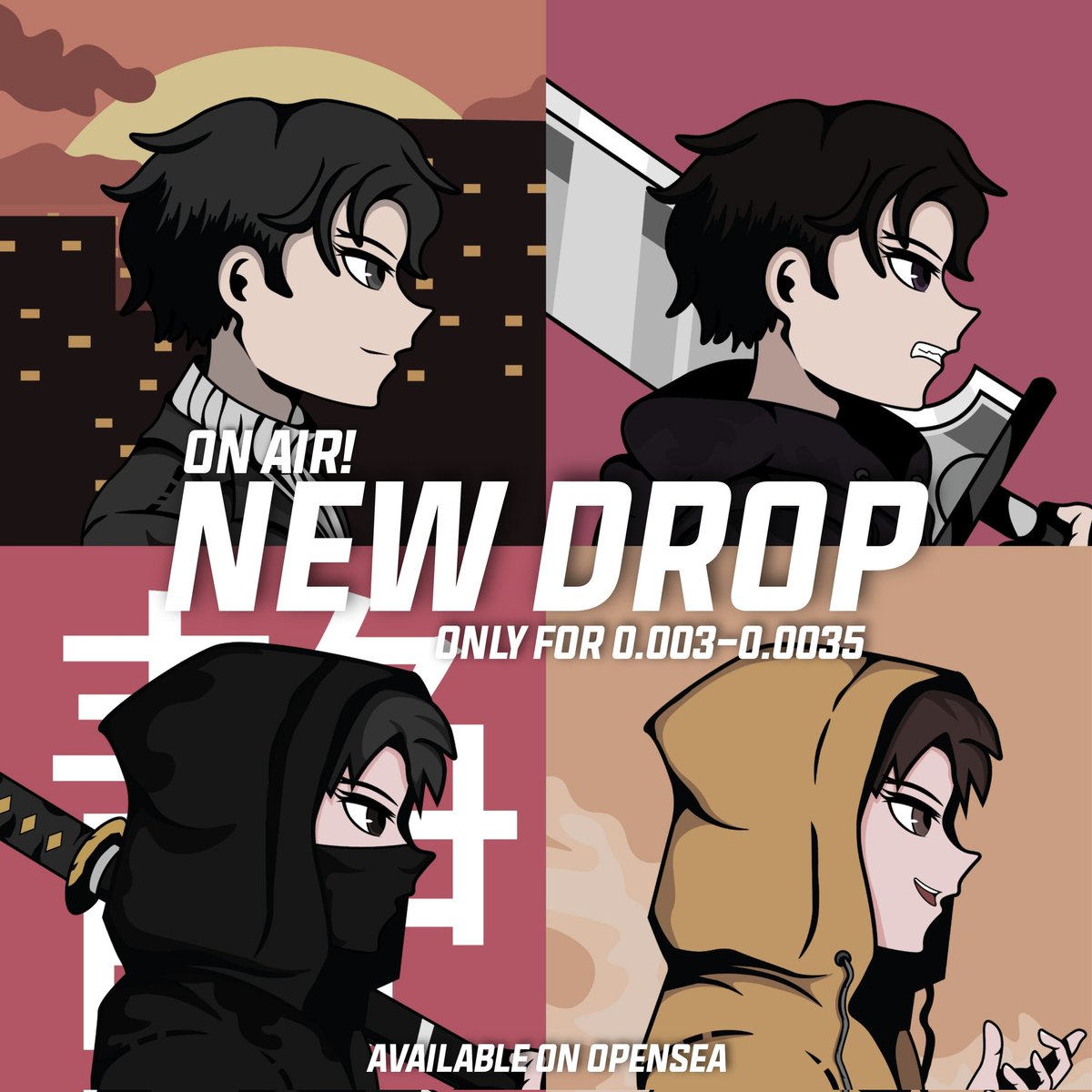 FIRST DROP ON AIR RIGHT NOW!
WE OFFICALLY DROPPING THE FIRST NFT ON CHAPTER II!
PRICE ONLY 0.003-0.0035 👀 GO AND GET IT RIGHT NOW GUYS!
linktr.ee/shizue.nft
#NFT #NFTs #nftcollectors #NFTCommunity