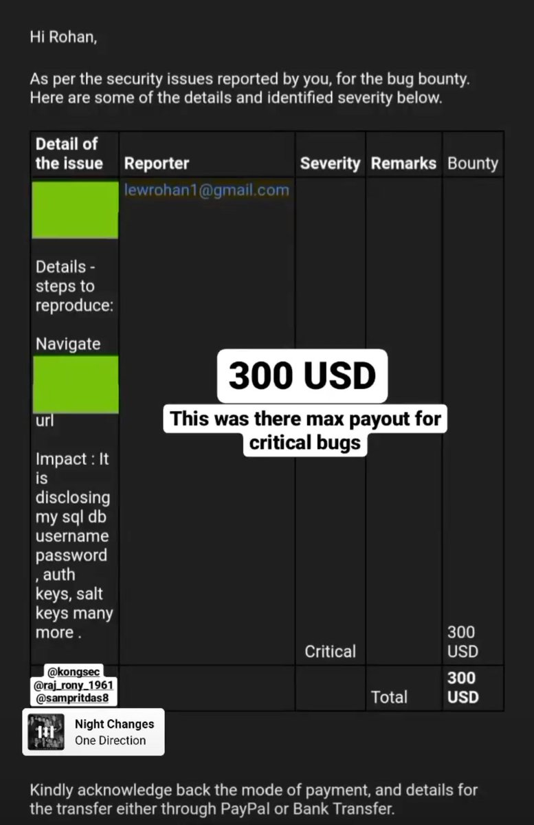 Rohan_Lew's tweet image. Bug type :- Critical information disclosure

#bugbounty #cybersecurity #hackinglife