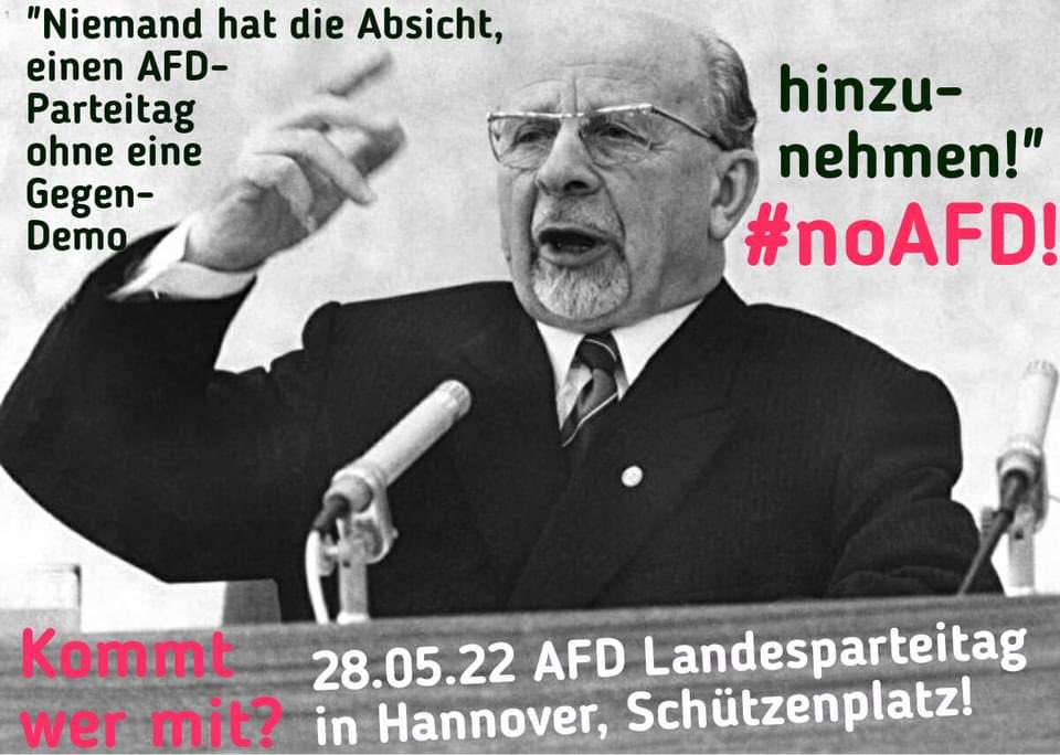 Save the Date ✊ Samstag Schützenplatz ✊FckAFD ✊