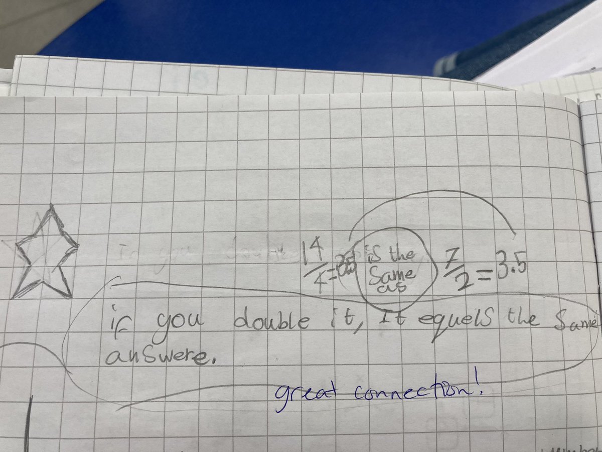 Learning the power of reflection in maths. Great connections and insights! #pyp #reflection #learning