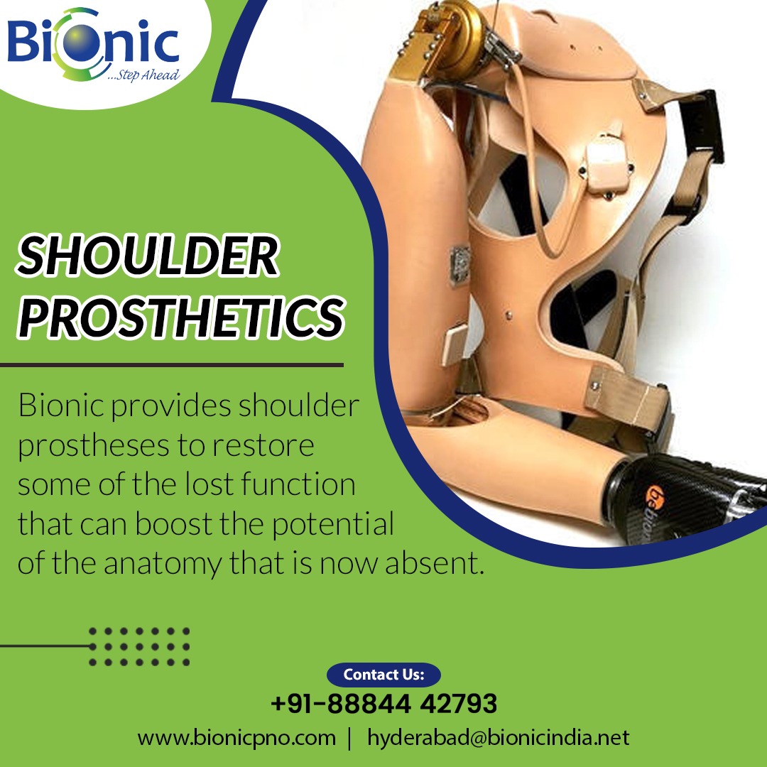 BionicOrthotics's tweet image. Shoulder Prosthetics, Bionic provide shoulder prosthese to restore some of the lost function that can boost the potential of the anatomy that is now absent
.
@bionic_india
Contact us - +91-7678592509
info@bionicpno.com
bionicpno.com

#bionic #elbowjoint #elbow #upperarm