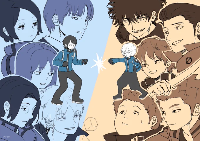 誕生日らしいので修(が含まれる)過去絵
#ワールドトリガー
#修お誕生日おめでとう 