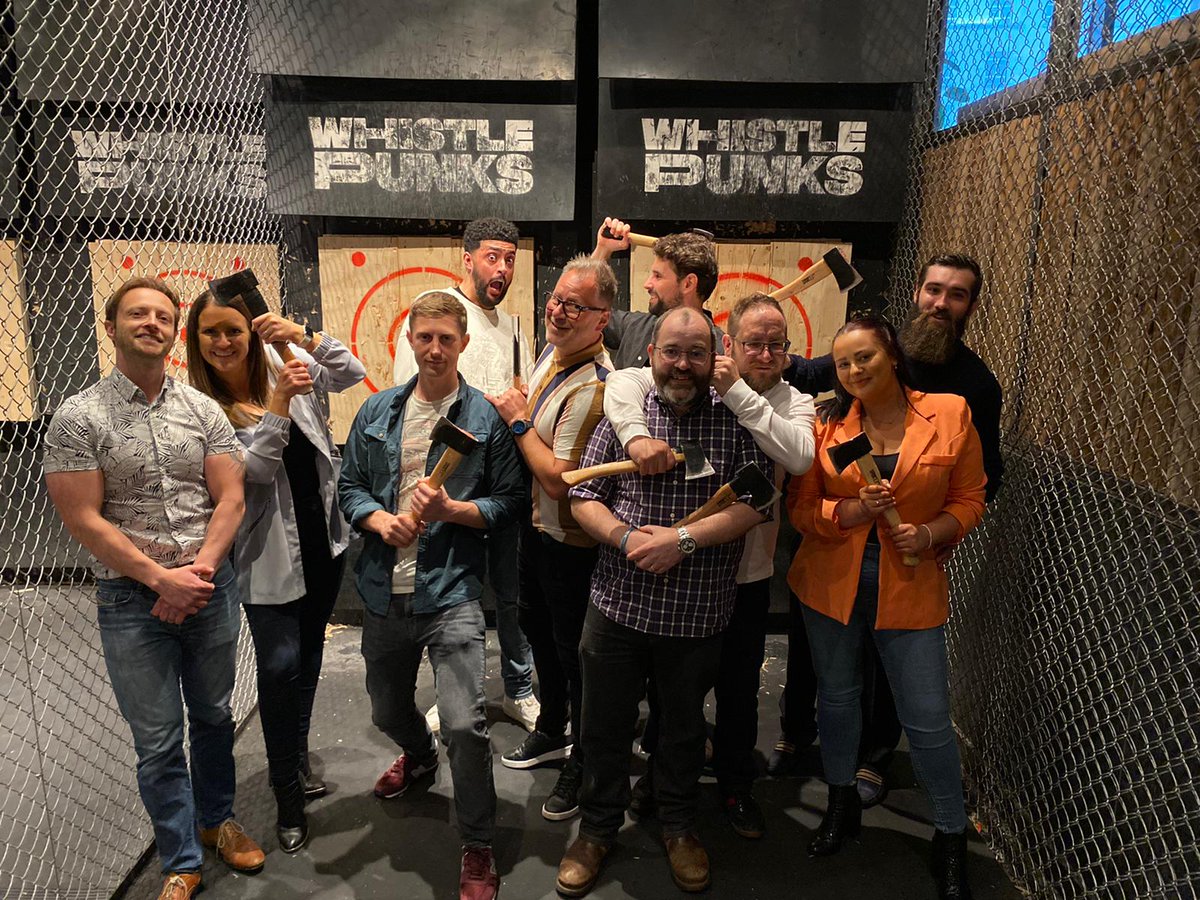 InvasiveWM's tweet photo. Well needed work night out before the busy season ahead.

A big thanks to our directors for organising this, its brought us all a lot closer as a team.

#axethrowing #teambuilding https://t.co/IYxhp2mjjb