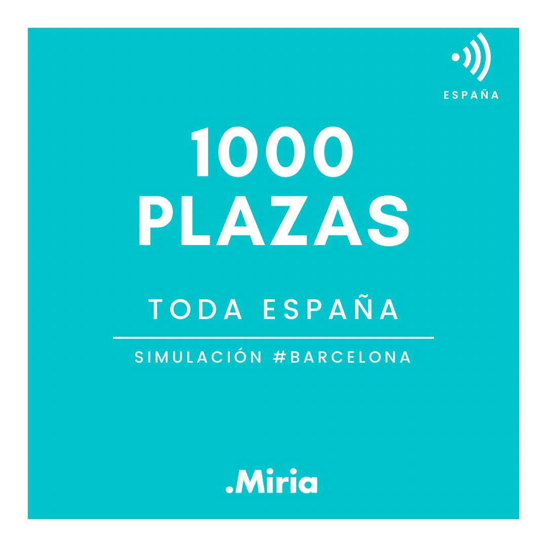 miria_es's tweet photo. 📍 Abrimos 1000 plazas para la simulación #Barcelona, dirigida a hombres y mujeres de 18 a 70 de toda España. Es un cuestionario online, anónimo y remunerado diseñado por investigadores de la @UABBarcelona y del @CSIC .
Entra en https://t.co/Lz1vHZ6gP5 y apúntate ✌🏼 https://t.co/XLBVz6WpRm