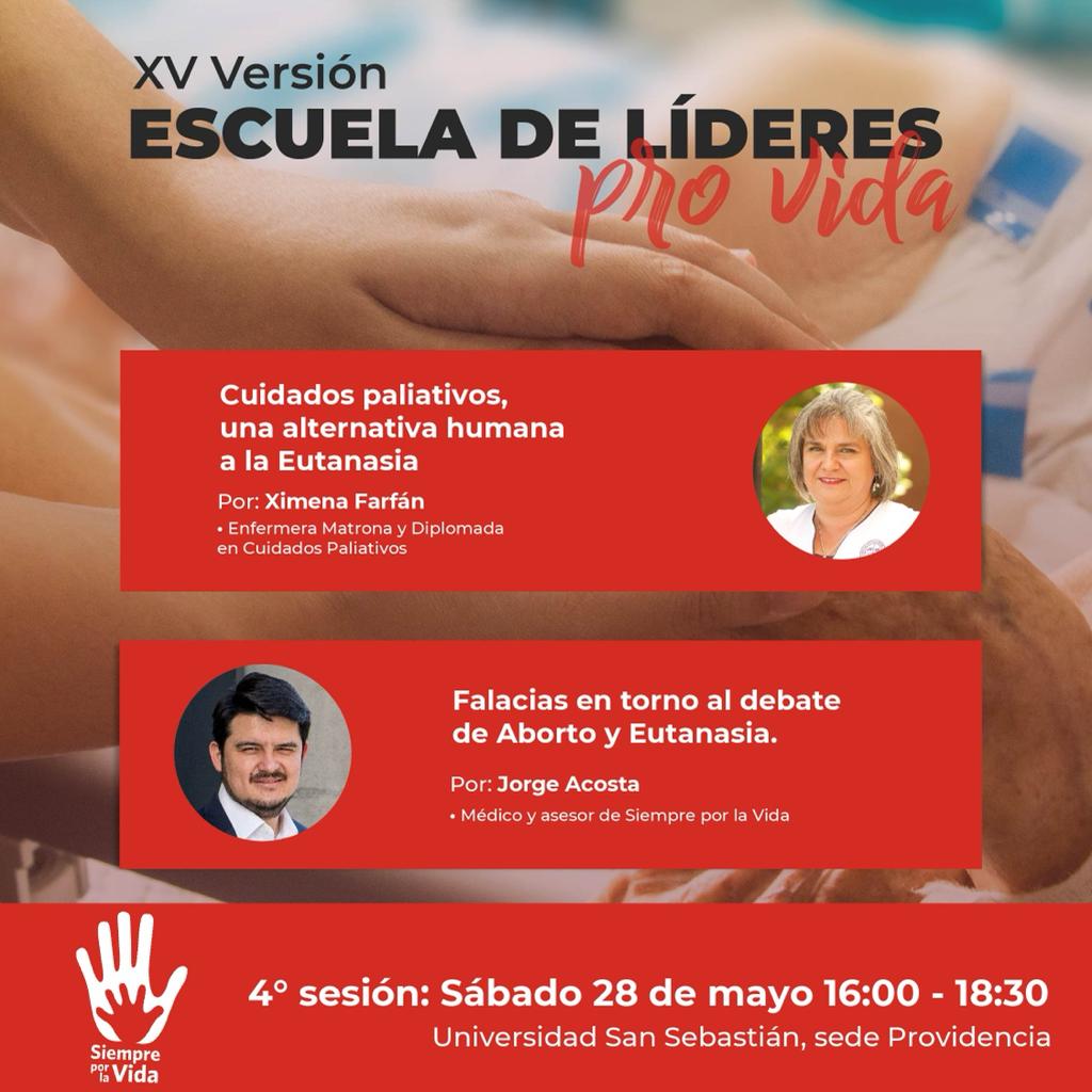 Participa en la Escuela de Líderes Pro-Vida 2022 ‼️
Dos grandes temas para este sábado: cuidados paliativos y eutanasia junto a Ximena Farfán, y las falacias en torno al debate de aborto y eutanasia junto a <a href="/DocJorgeAcosta/">Dr. Jorge Acosta</a> 🙌
forms.gle/o4tNfYQsJDcEHr…