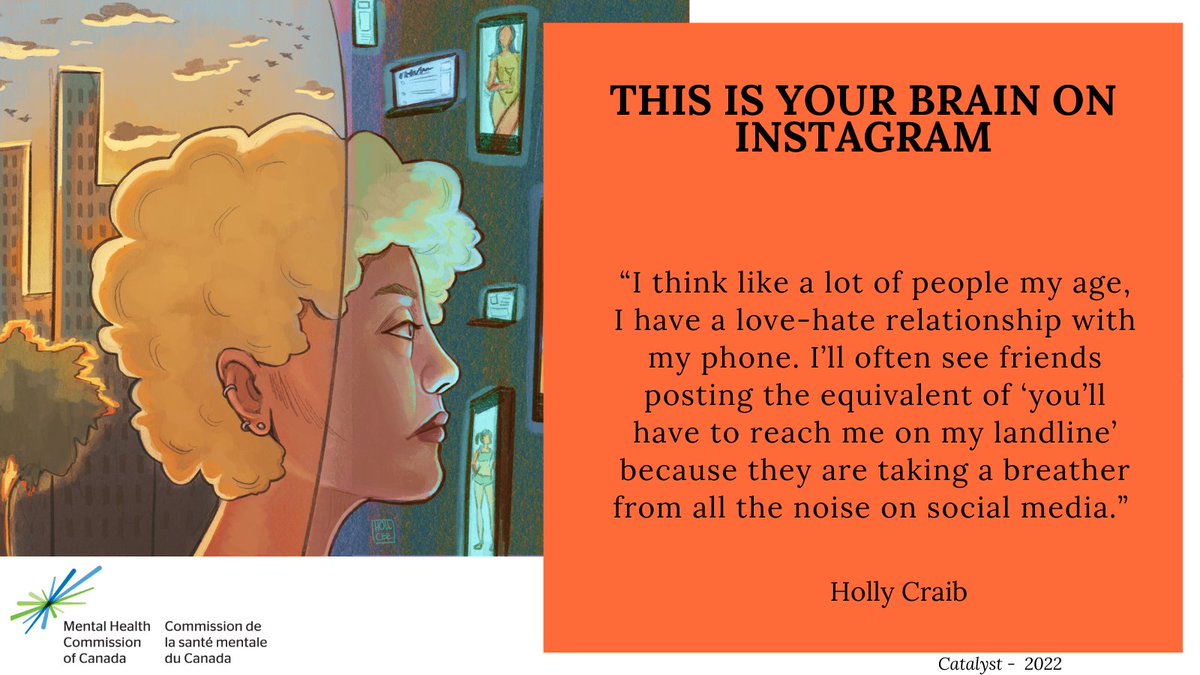 MHCC_'s tweet photo. Learning an instrument, exercising, going for a walk, or having a meaningful conversation with a close friend are social media alternatives that give our brain a feel-good boost. Learn more in the last article of our magazine, Catalyst: https://t.co/ATPasNPFx9 https://t.co/Yqd9xx4HbP