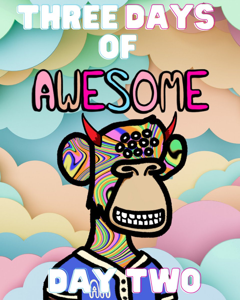 GM! 🌅 Let's keep this positivity going! 👏
Day2⃣raffle of "Three Days of Awesome" BEGINS NOW!
To enter ⬇️:
👉 Like + Retweet this post
👉 Comment and share something AWESOME that happened in your life today.
Winner of the Awesome Ape displayed below will be announced tomorrow.👌
