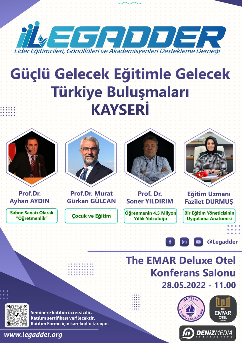 TolgaTurkkan's tweet photo. Güçlü Gelecek, Eğitimle Gelecek Türkiye Buluşması kapsamında, tüm öğretmen ve akademisyenlerimiz davetlidir.

@legadder 
#legadder https://t.co/C6qBpSF7tT