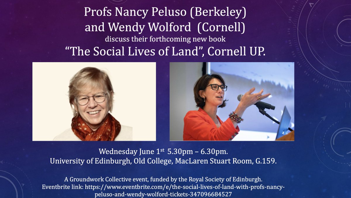 Positively buzzing to be hosting Profs Nancy Peluso and Wendy Wolford next week. Please join us for this special lecture if you can. All welcome. Registration recommended: eventbrite.com/e/the-social-l…