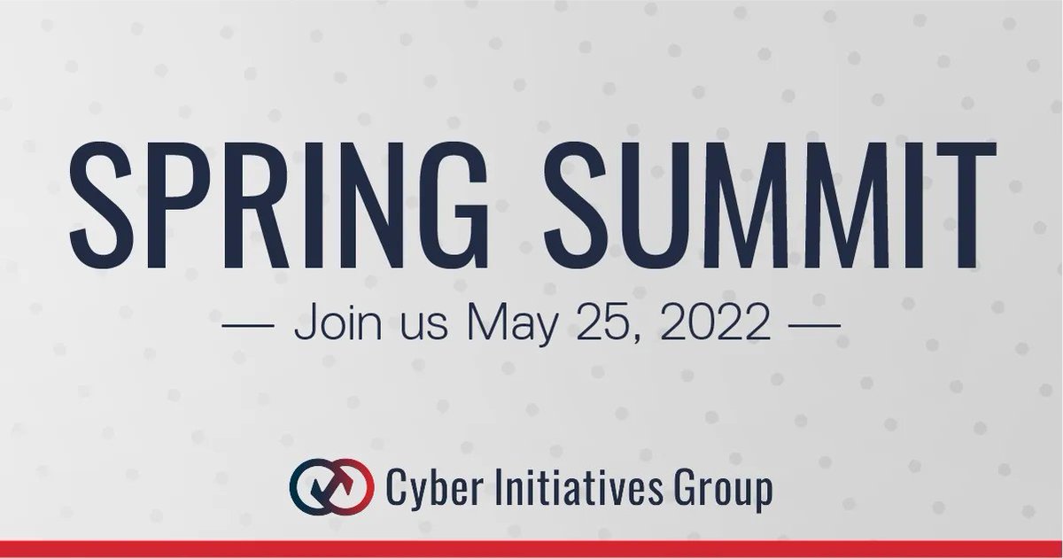 cipherbrief_aip's tweet photo. LAST CHANCE: Register for the Free Cyber Initiative’s Group Second Quarter Summit TODAY from 10am-4pm EST. Register now: https://t.co/Yl5iHTB5ia 

Check the website for our agenda and speaker list: https://t.co/p71SdONnef

#thecipherbrief #CIG #AIP #cyber https://t.co/W05FkmWAF1