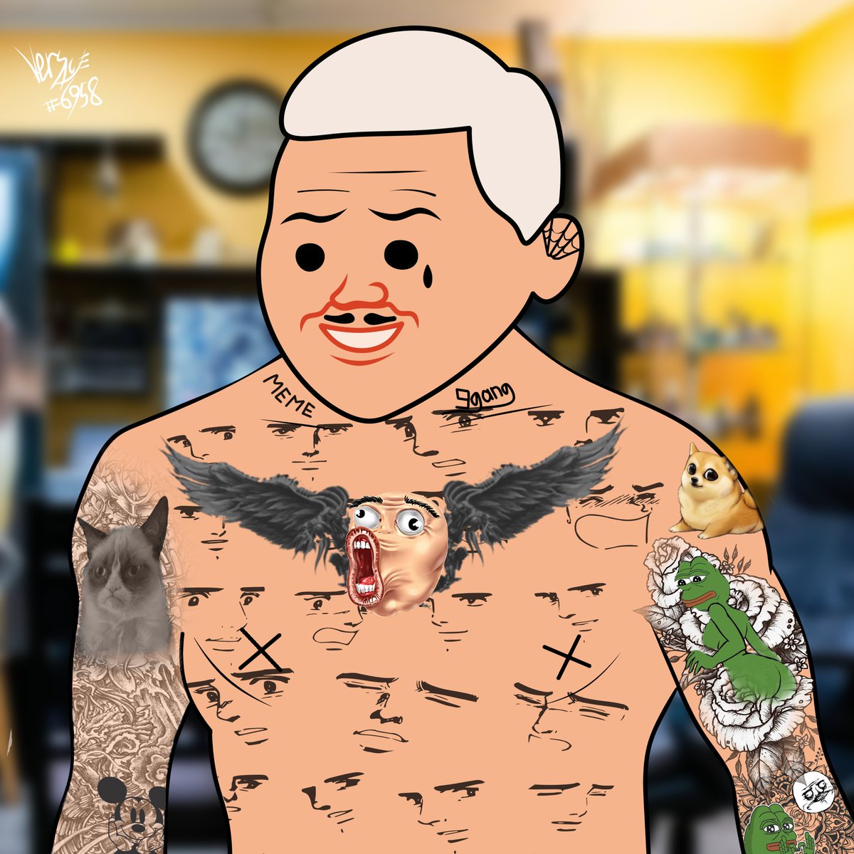 hello everyone, this is tattooed <a href="/on9eth/">on9.eth | j🥔rd🥔n</a> 
thank you all 

<a href="/claritaaa27/">Clarita</a> <a href="/memeland/">Memeland ❤️ Memecoin</a> <a href="/9gagceo/">9GAGCEO</a> @Jota_Hache_Eme <a href="/GhostLuu/">Luu❤️MemeCoin</a> <a href="/bananamilkhin/">BANANAMILKHIN ❤️ Memeland</a> 

#NFTCommunity #memelandtraits #NFTs