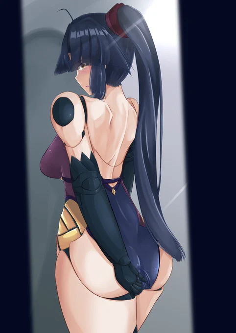 段蔵はお尻の食い込みが気になるそうです
#FGO  #加藤段蔵 