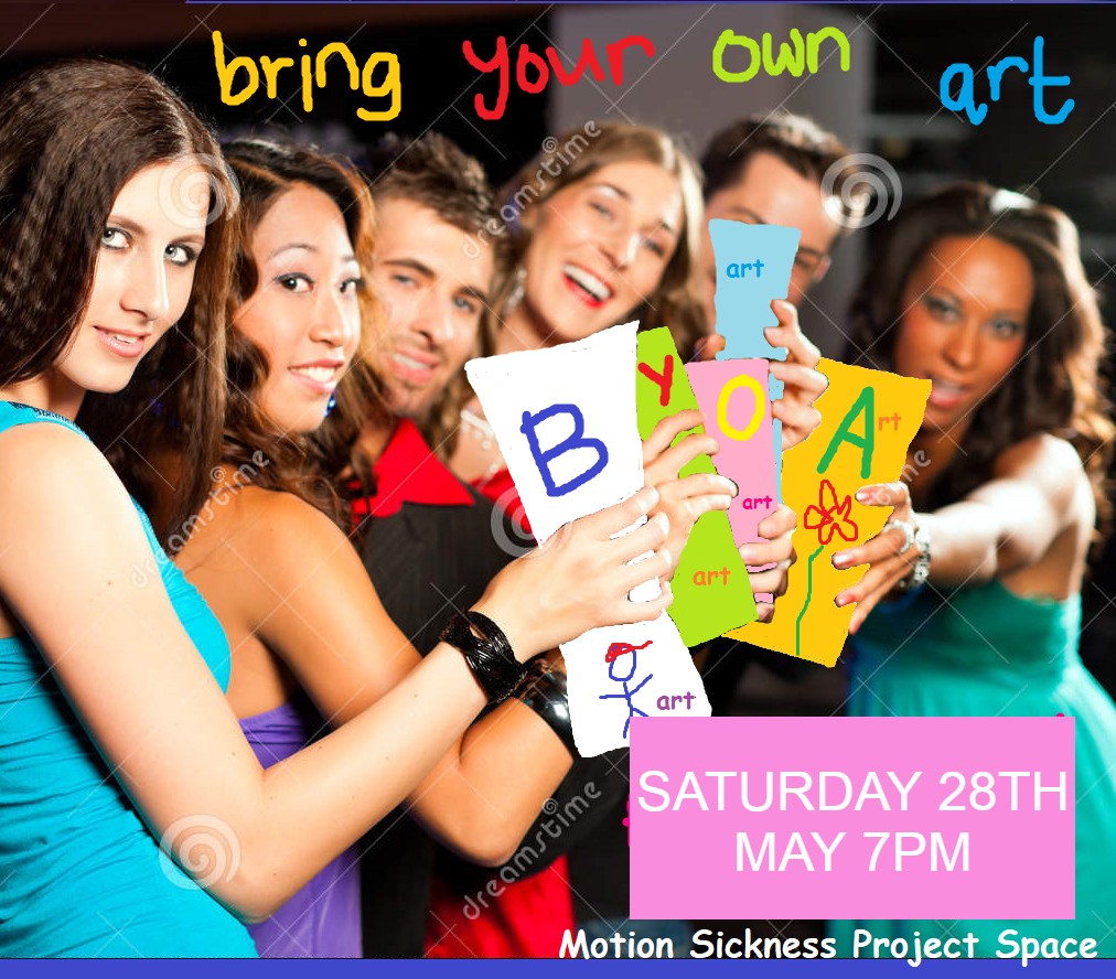 CALLING ALL CAM CREATORS....BRING UR OWN ART to the Motion Sickness Project Space (Unit 15 Lion Yard) on Saturday night OR just come and enjoy the vibes n see the art!!!