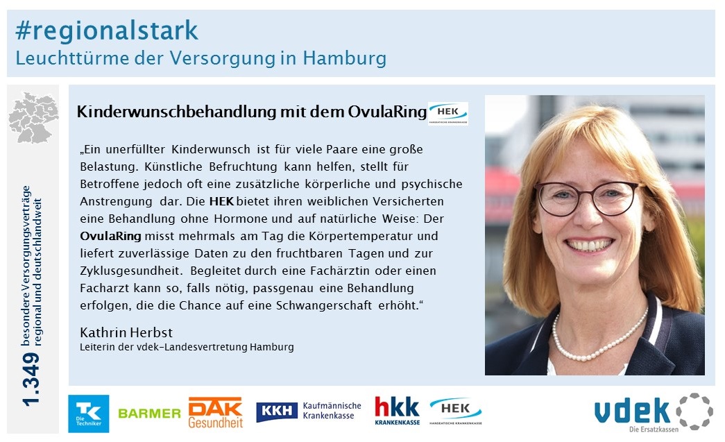 #regionalstark - Die Ersatzkassen investieren für ihre Versicherten👪gezielt in Spitzenmedizin in der Gesundheitsmetropole #Hamburg. Wir stellen jede Woche ein Leuchtturm-Projekt vor: vdek.com/LVen/HAM/fokus… @HEKonline #kinderwunsch