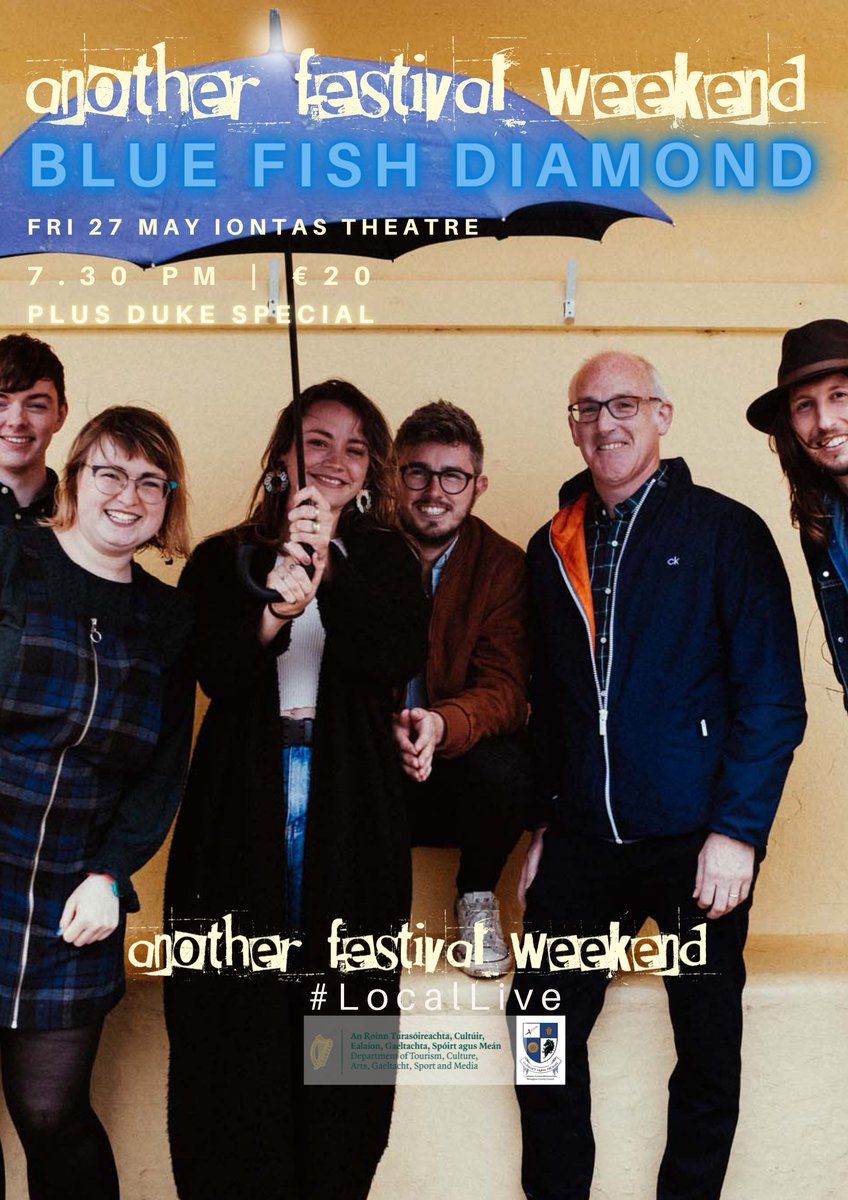 📢 'another festival weekend' is almost here! 📢 We'll be playing on Friday night at @iontastheatre and would love to see you there! Tickets are €20 and are available at bit.ly/3w9MyP0. Doors open at 7pm. @DeptCulturelRL @MonaghanCoCo @artsinmonaghan #LocalLive