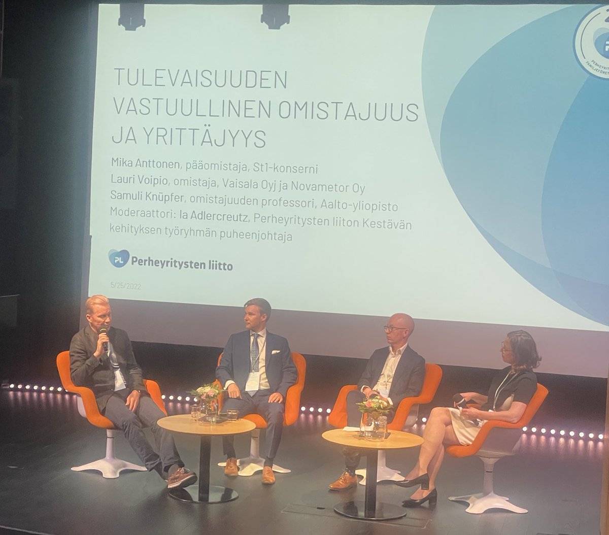 ”Yritys, joka ei tee positiivista kassavirtaa ei pysty olemaan vastuullinen”, painottaa Mika Anttonen. #omistajuus #vastuullisuus #PL25 <a href="/Perheyritys/">Perheyritysten liitto</a>