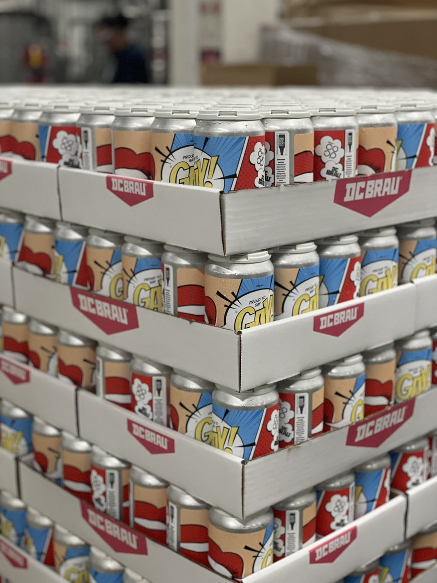 WashBlade's tweet photo. We are #ProudToSayGay! Our annual #PridePils can with @dcbrau was canned yesterday. Design by @DistrictCoop π³οΈβππ³οΈββ§οΈ
Be the first person to get it next Thursday (June 2nd) at @DachaDC Navy Yard from 6-11PM! https://t.co/xtbJf0HWXG
