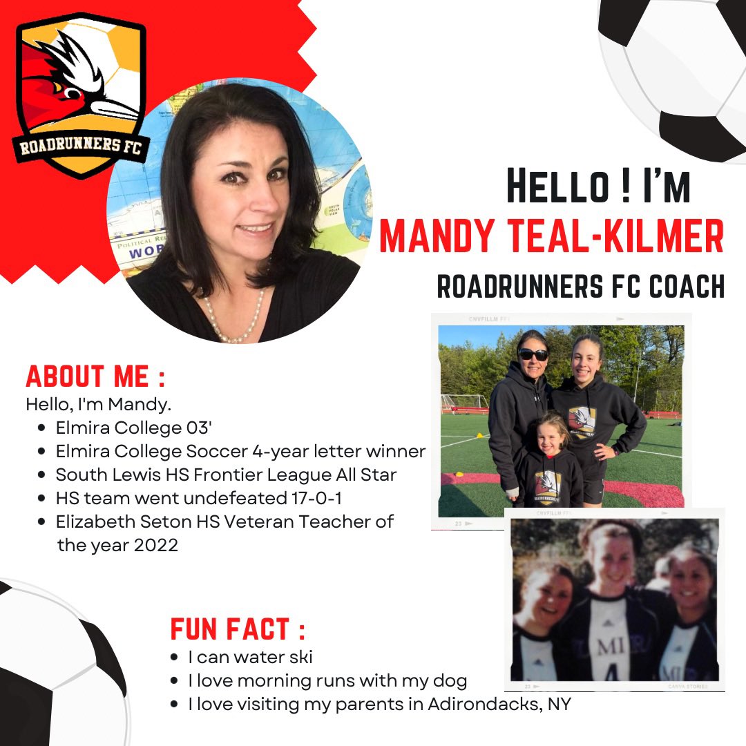 DMSoccerAcademy's tweet photo. Meet Coach TK! She’s one of our Roadrunners FC coaches ‼️⚽️ She is also an awesome and awarded teacher at Elizabeth Seton High School. https://t.co/yX1yRlf9G6
