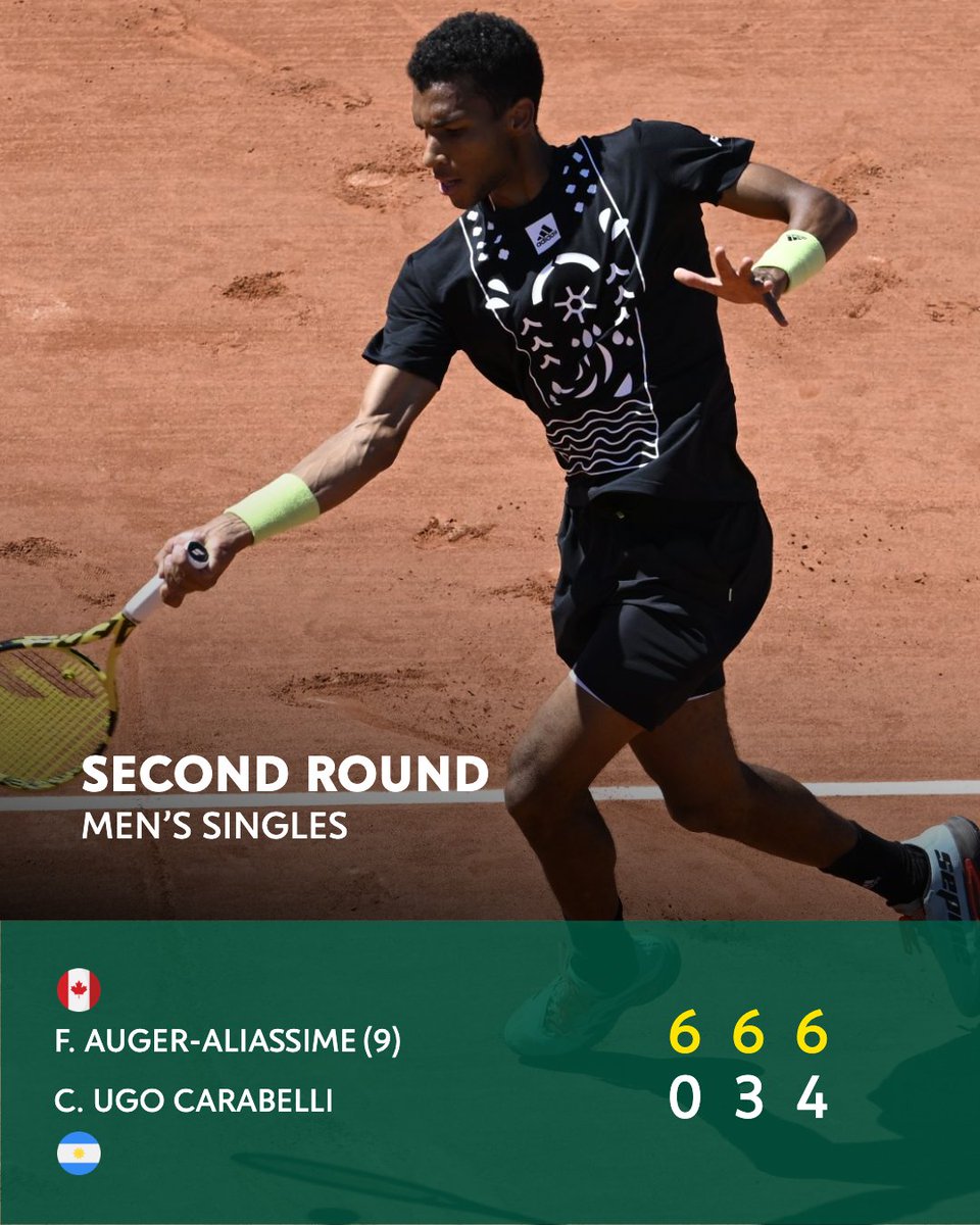 rolandgarros's tweet photo. Third round debut in Paris coming right up. 

#RolandGarros | @felixtennis https://t.co/wwK4KMF2Ps