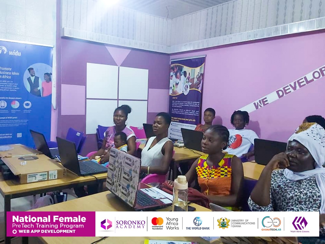 WAN_HiveGH's tweet image. 𝗡𝗮𝘁𝗶𝗼𝗻𝗮𝗹 𝗣𝗿𝗲𝘁𝗲𝗰𝗵 𝗧𝗿𝗮𝗶𝗻𝗶𝗻𝗴
𝗪𝗘𝗕 𝗔𝗣𝗣 𝗗𝗘𝗩𝗘𝗟𝗢𝗠𝗘𝗡𝗧

Day 2 of the Web App Development training was great as trainees continued with learnings on user flows, paper mockups and Wireframe.
#WANHiveimpacts #pretechskills #webappdev #ladiesintech