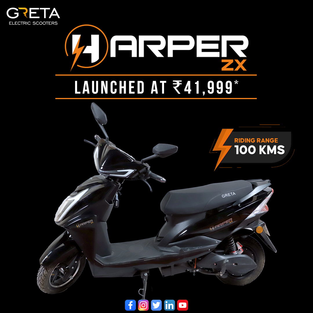 Greta Electric Scooters has launched Greta Harper ZX Series-I at