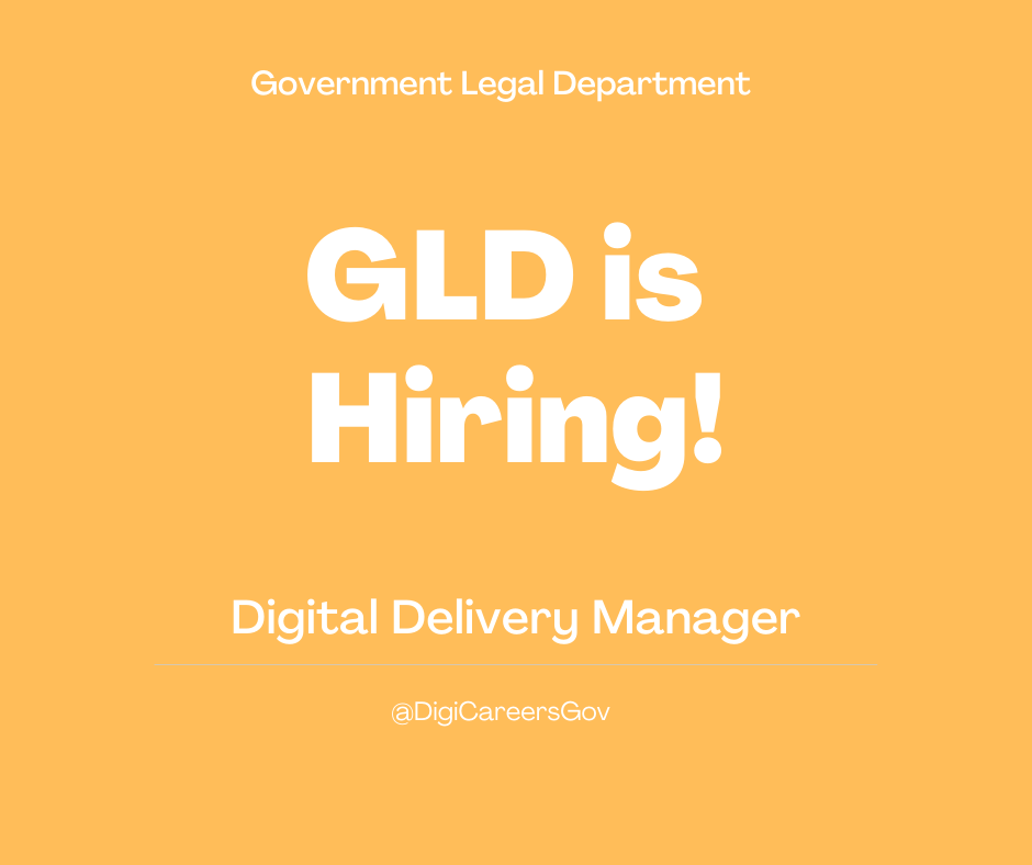 Digital careers in UK government (@digicareersgov) on Twitter photo Looking for an Digital Delivery Manager
to join the <a href="/GovernmentLegal/">Government Legal Department</a> team!
📍Based in London
💰Salary Range - £61,000 - £65,000
To find out more and Apply, please follow the link -
gdscareers.tal.net/vx/appcentre-e… Looking for an Digital Delivery Manager
to join the <a href="/GovernmentLegal/">Government Legal Department</a> team!
📍Based in London
💰Salary Range - £61,000 - £65,000
To find out more and Apply, please follow the link -
gdscareers.tal.net/vx/appcentre-e…