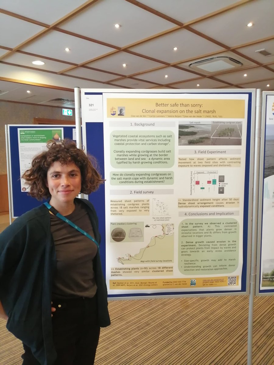 Clea_1094's tweet photo. Two #nioz  posters at #NWOLife2022. Meeting life scientists from different institutes and presenting exciting results from my phd in coastal ecology. Ideas start here! https://t.co/3NHEk0SSoA