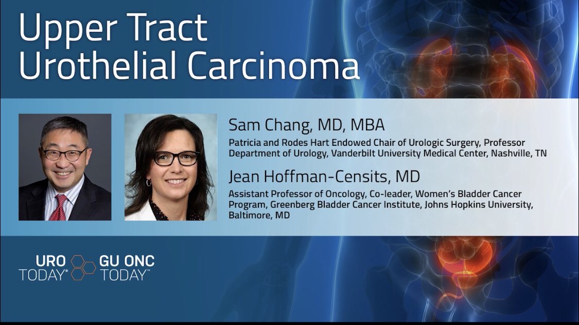 urotoday.com/video-lectures…
A Growing Understanding and Multidisciplinary Approach to Treating Upper Tract Urothelial Carcinoma - Jeannie Hoffman-Censits