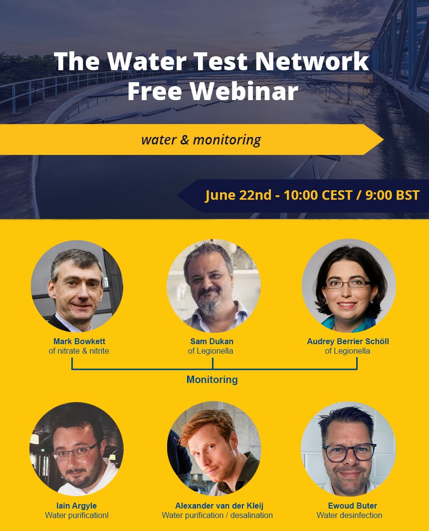On June 22nd we will host our  #water &amp; #monitoring webinar. #Water is life, monitoring is crucial to ensure the safety and assess the impact that it will have on human health (+environment). Discover the latest tech  in monitoring here: lnkd.in/eiWjGMD8 #legionella
