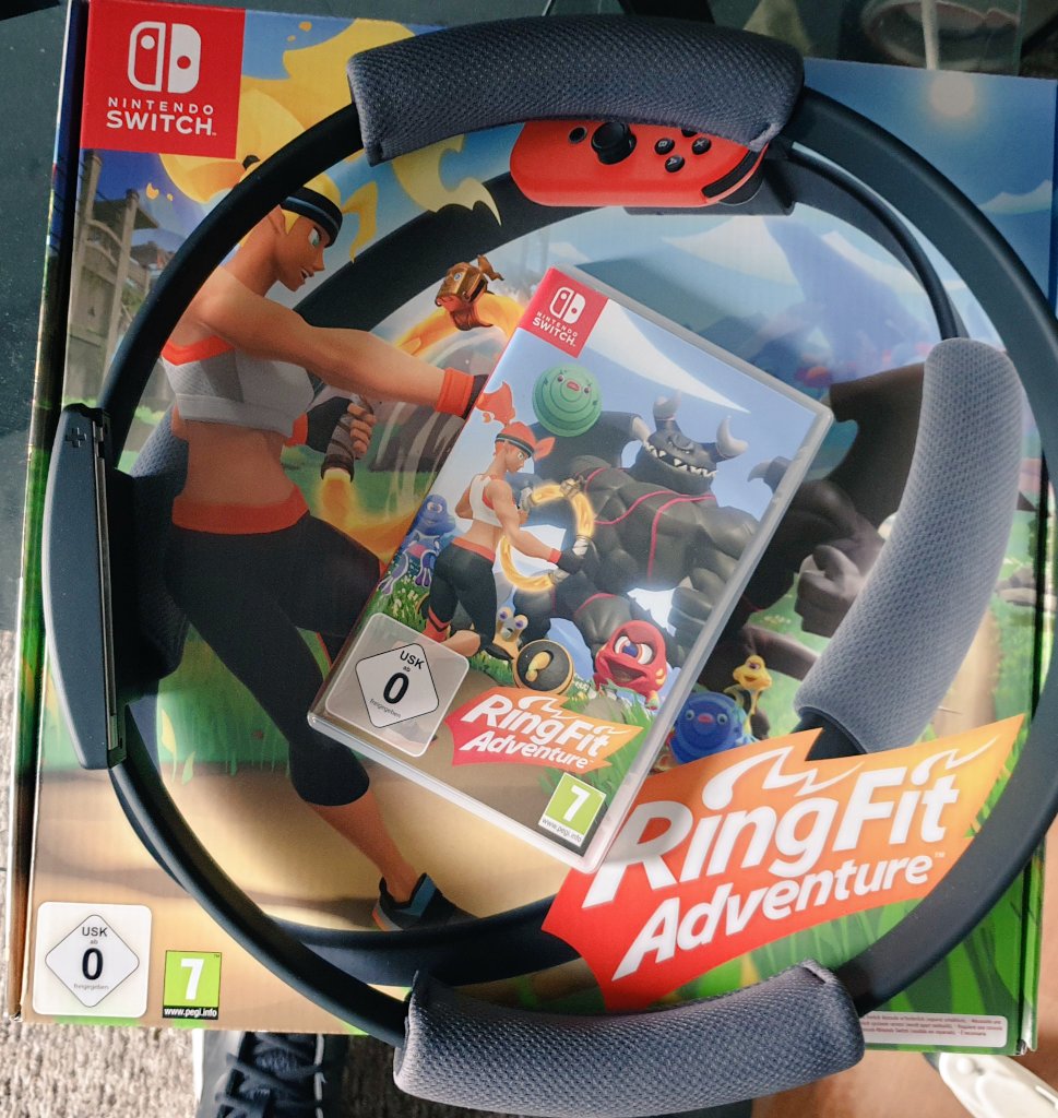 WeeklyDan_'s tweet photo. Looking forward to starting this journey 
#RingFitAdventure #ringfit #Nintendo #NintendoSwitch #fitness #fitnessjourney #FitnessAddict #workout https://t.co/rj1zHlEq8k