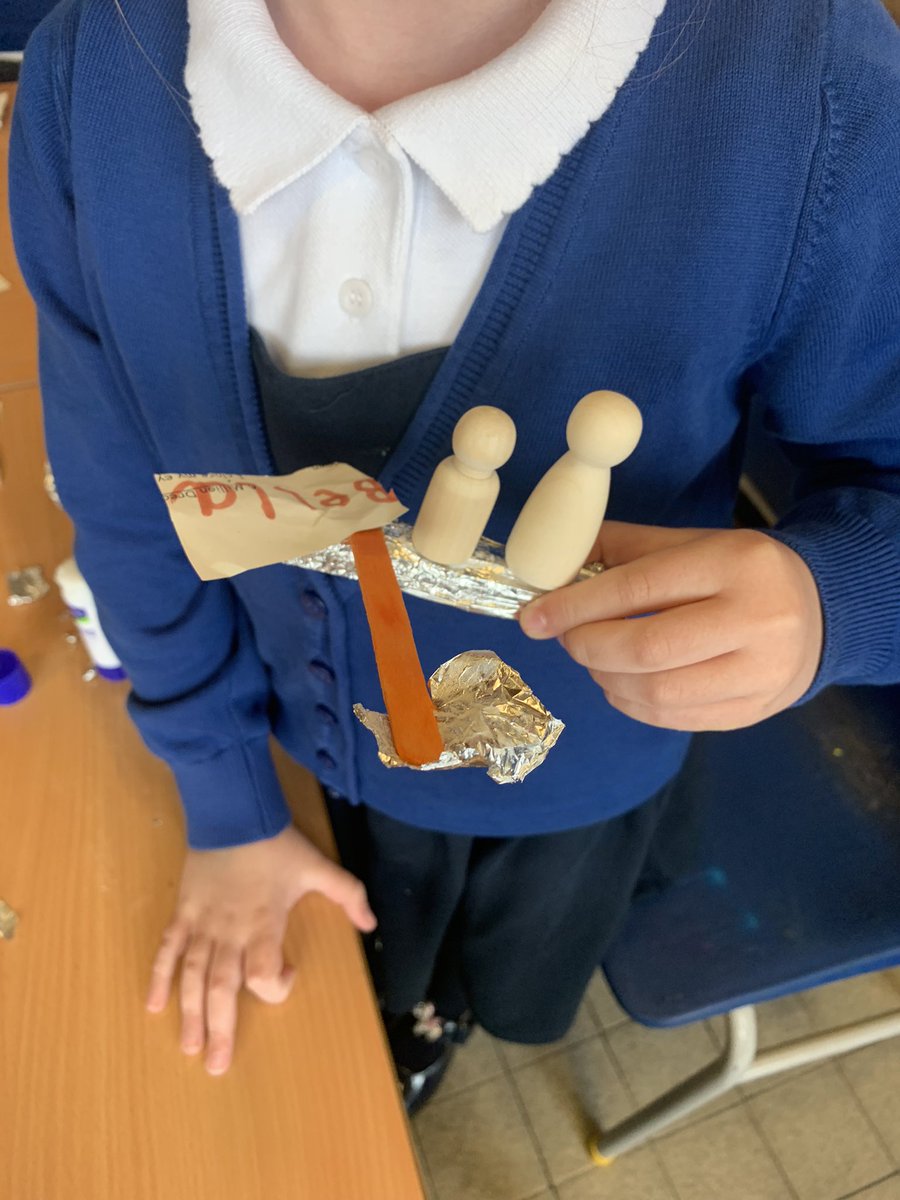AlisonStewart91's tweet photo. We learned what a raft was this week and some of the class wanted to make their own. Lots of different approaches to design, create and test these. So far we have noticed “big ones float for longer” and “walls keep water out”. @Clerkhillschool #childled #STEMeducation #playbased https://t.co/JQ7OmdaIHt